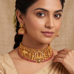 Bhavani Antique Temple Choker Set