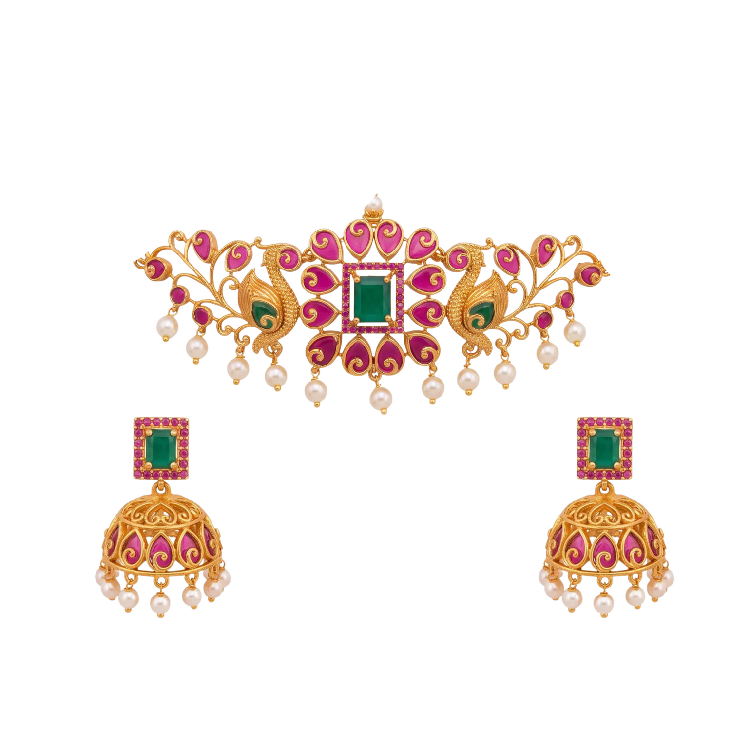 Floral Classic Antique Choker Set
