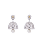 Alana CZ Yellow Jhumka Earrings