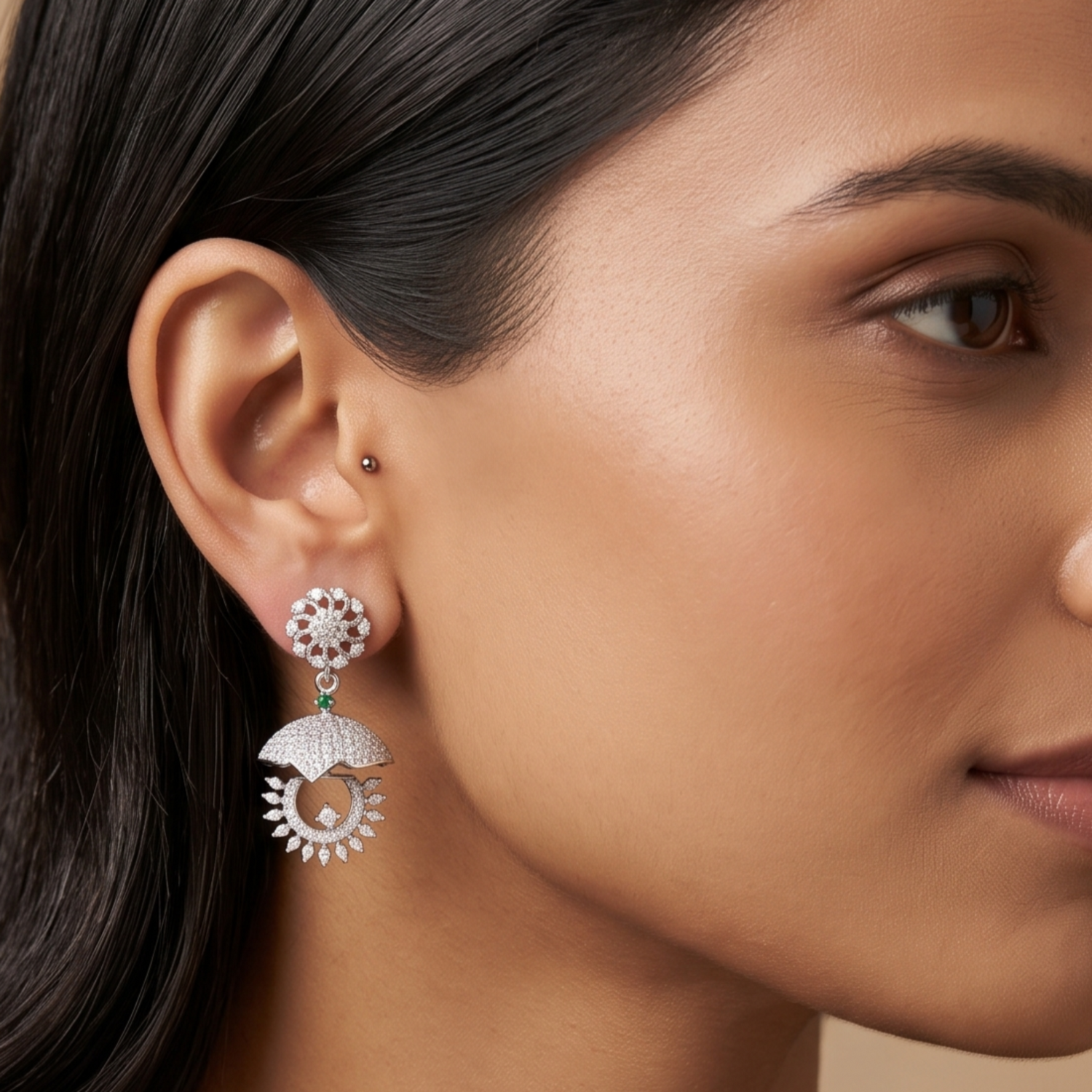 Mila CZ Drop Earrings