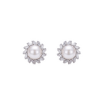 Classic Round CZ Stud Earrings