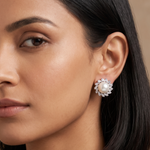 Classic Round CZ Stud Earrings