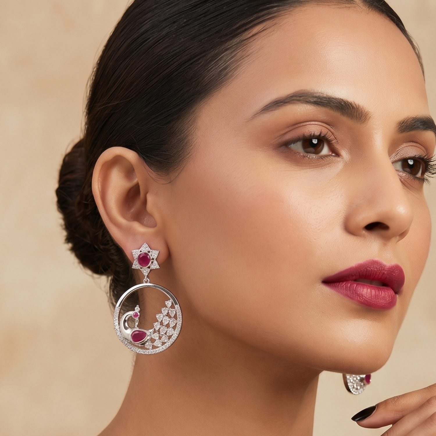 Jiya CZ Drop Earrings