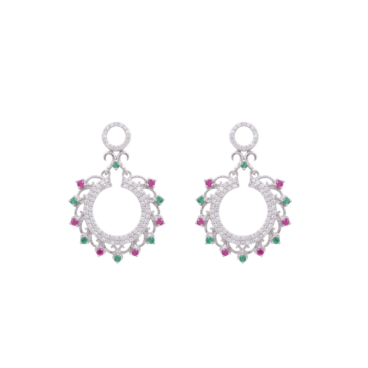 Mahi CZ Drop Earrings