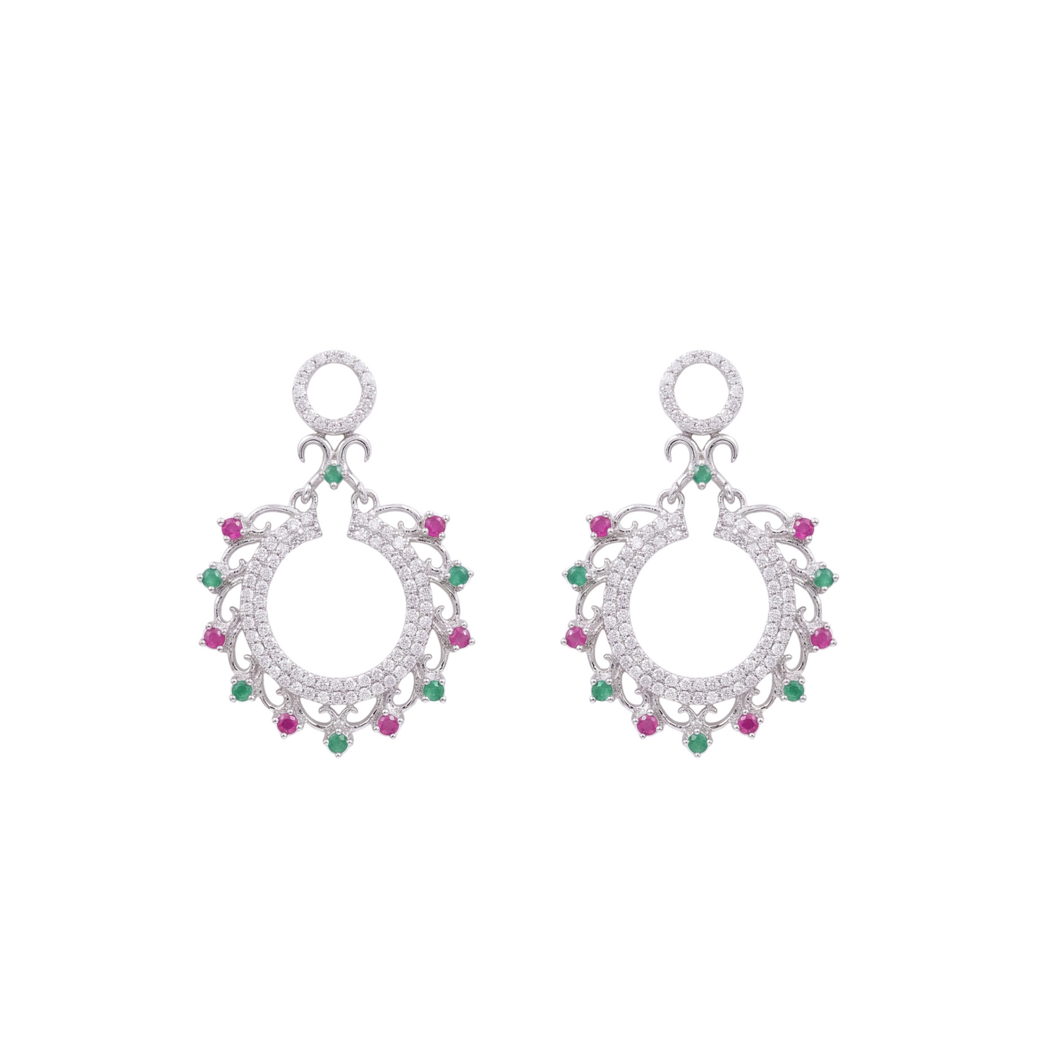 Mahi CZ Drop Earrings