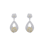 Dhriti CZ Green Drop Earrings