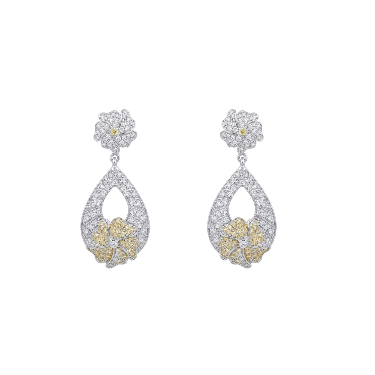 Dhriti CZ Green Drop Earrings