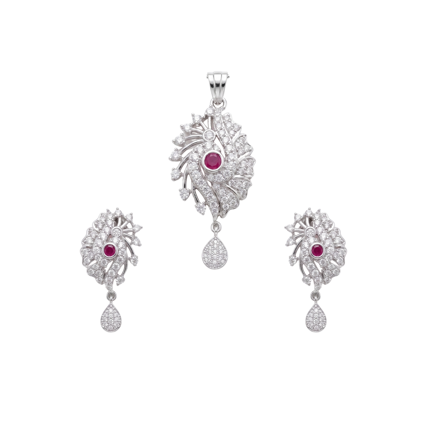 Suneha CZ Pendant Set