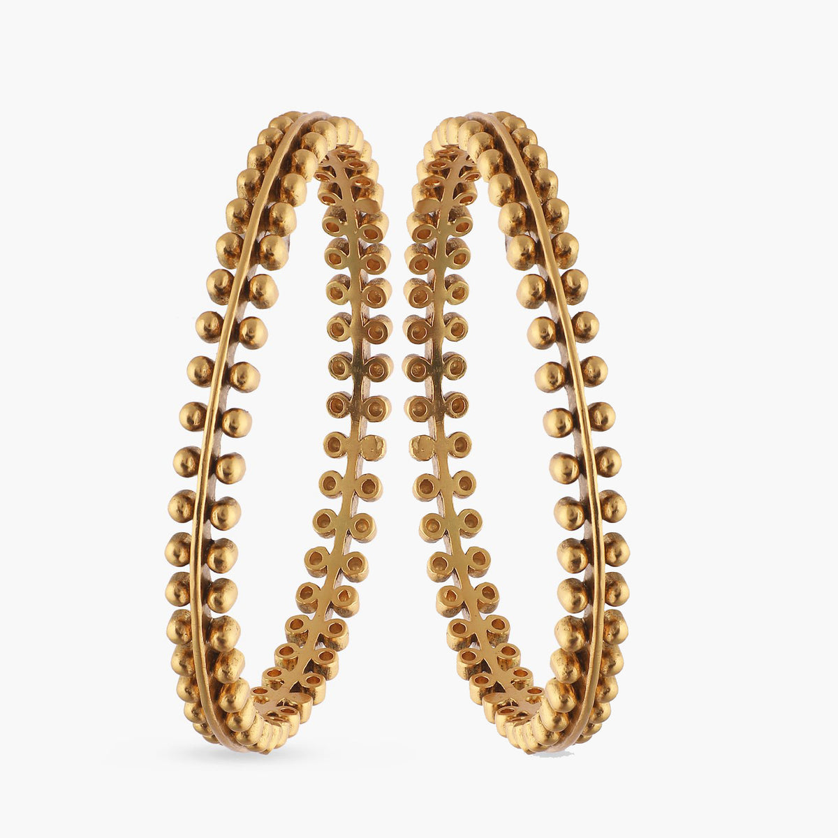 Althaia Gold-Plated Tribal Bangles