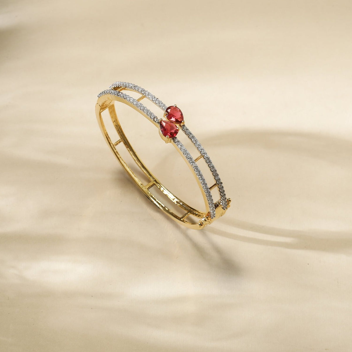 Lahari Nakshatra CZ Red Bracelet