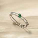 Lahari Nakshatra CZ Green Bracelet