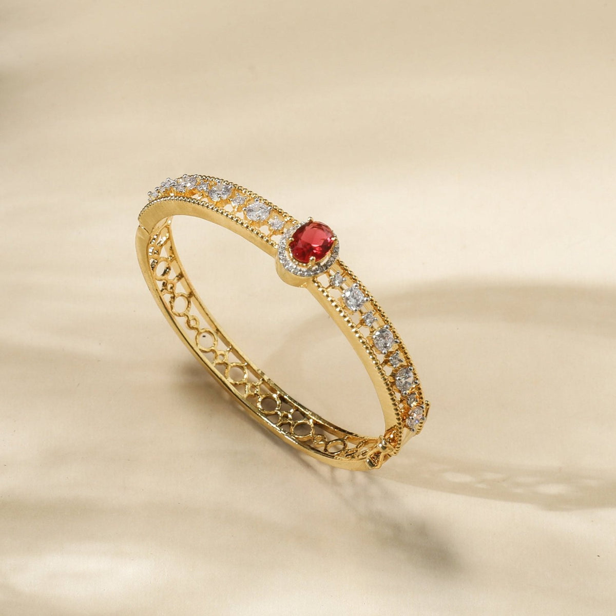 Neelima Nakshatra CZ Red Bracelet