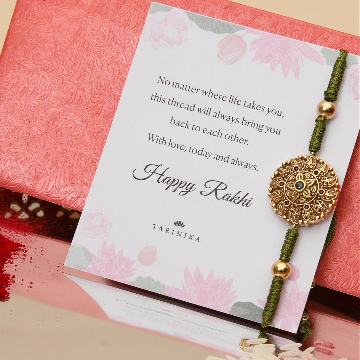 Sanskriti Round Antique Rakhi