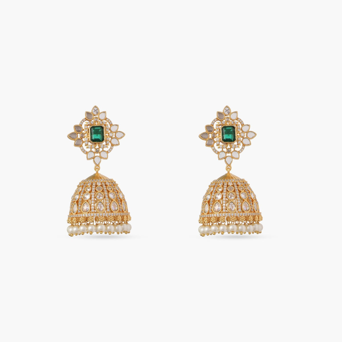 Sadie Nakshatra CZ Jhumka Earrings