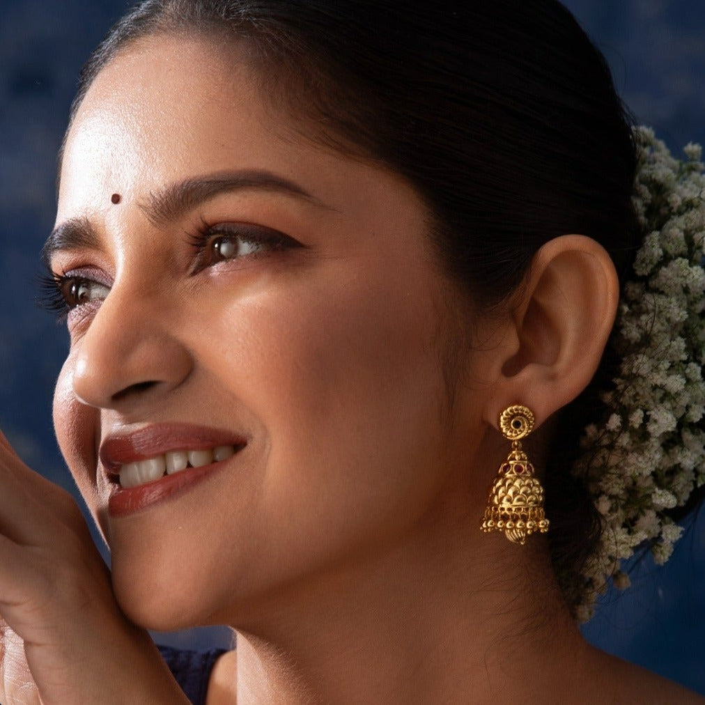 Bindhani Beautiful Trendy Bahubali Jhumka With Long Chain Earrings For Women