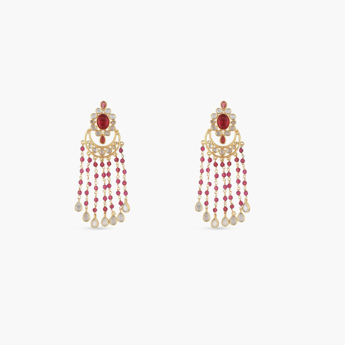 Classic Beads Chandbali Earrings