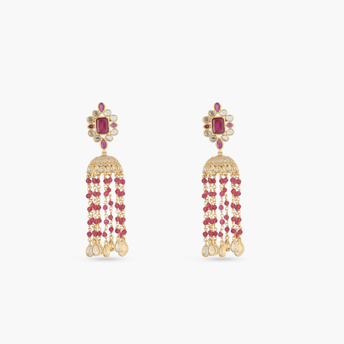 Classic Beads Jhumki Earrings