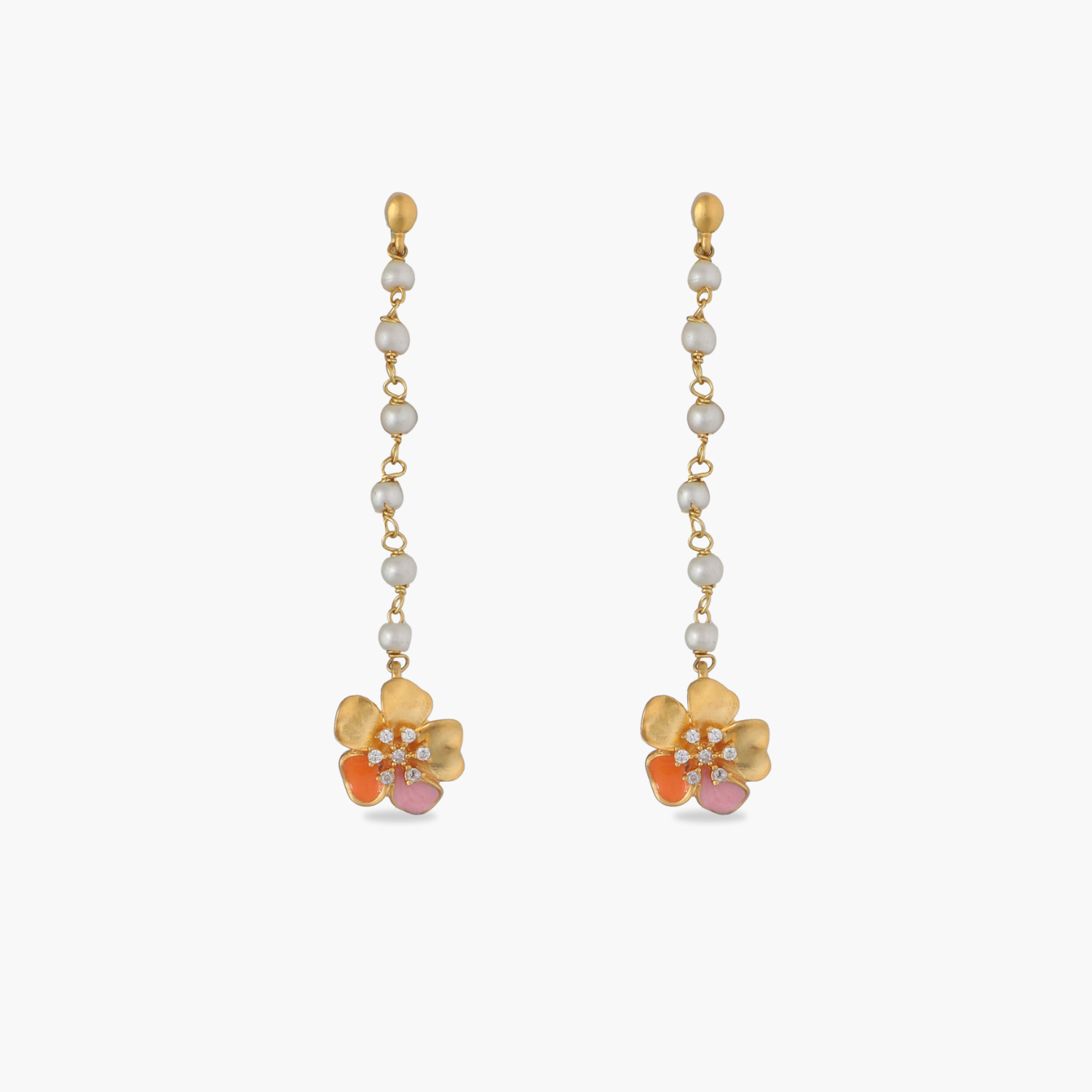 Jalaja Delicate Floral Drop Earrings