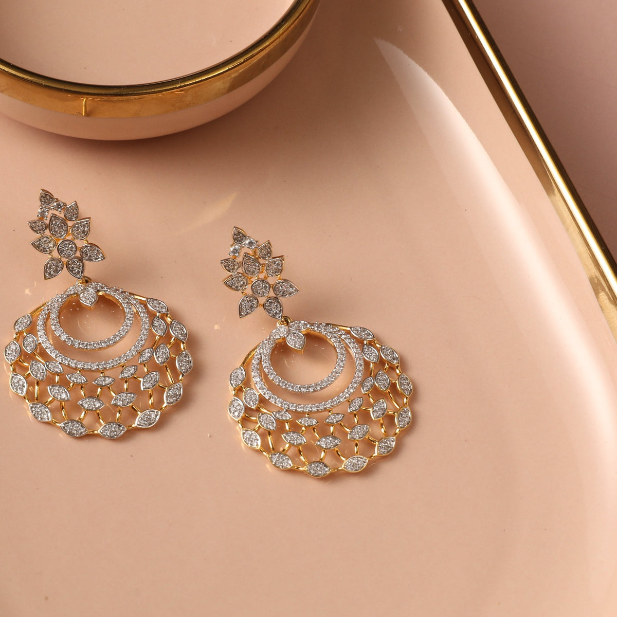 Yug Nakshatra CZ Drop Earrings