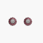 Blush Floral CZ Studs