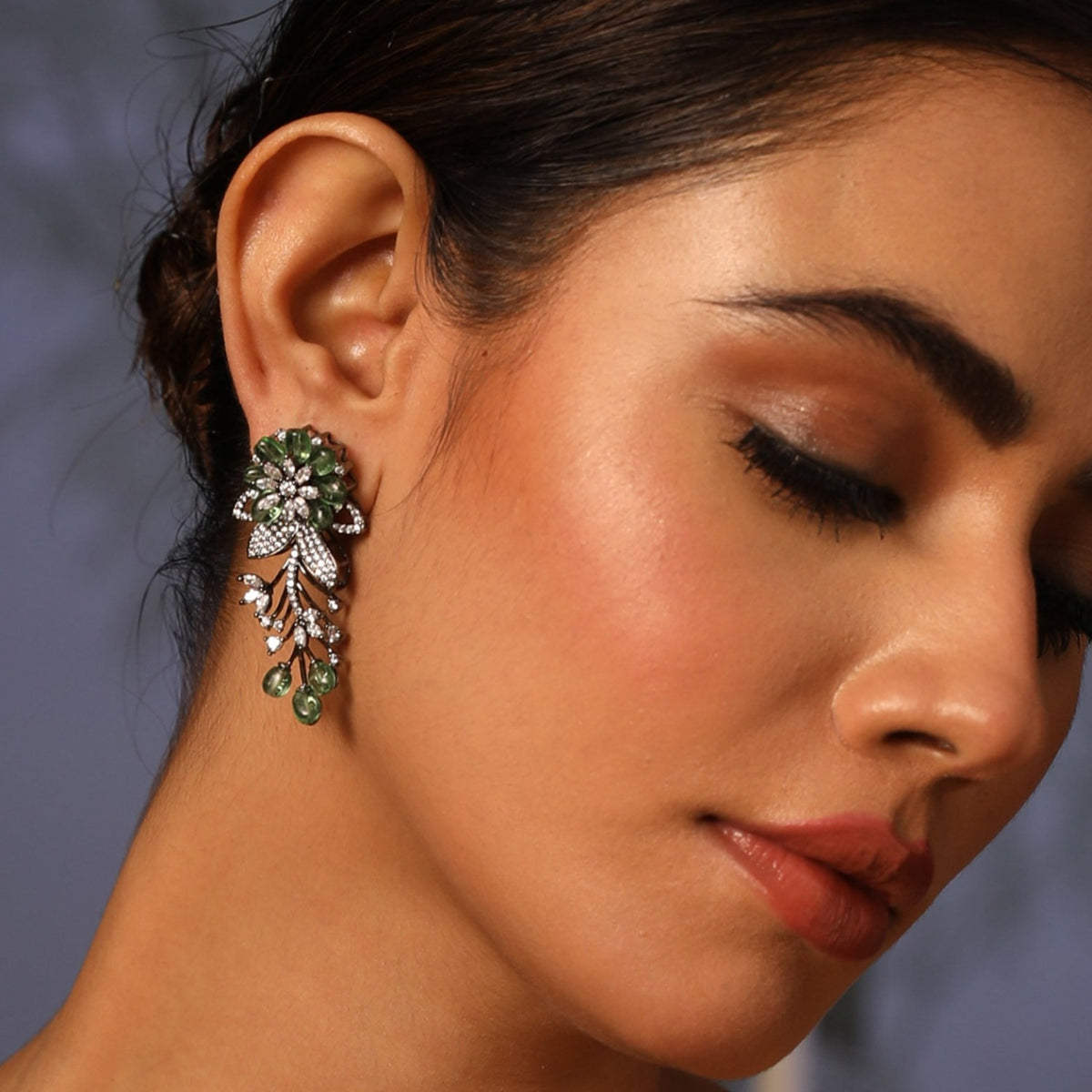 Floral Bloom Classic CZ Earrings