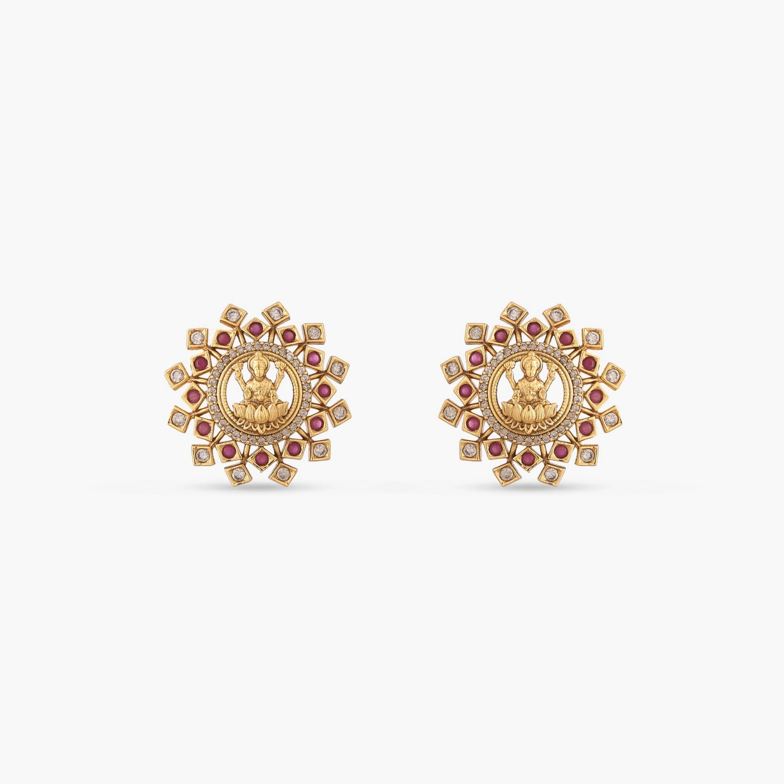 Veda Antique Stud Earrings