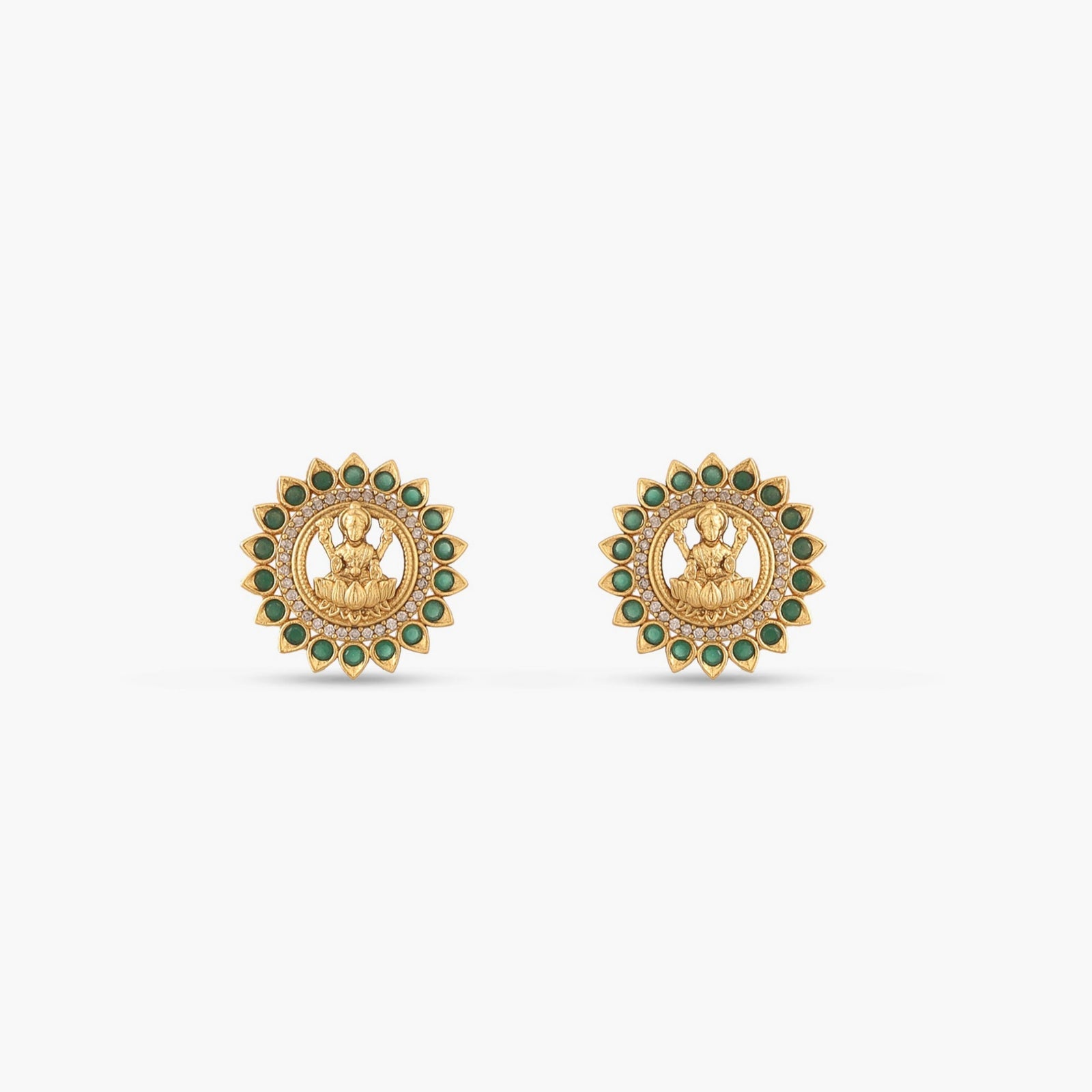 Lakshmi Kempu Antique Stud Earrings