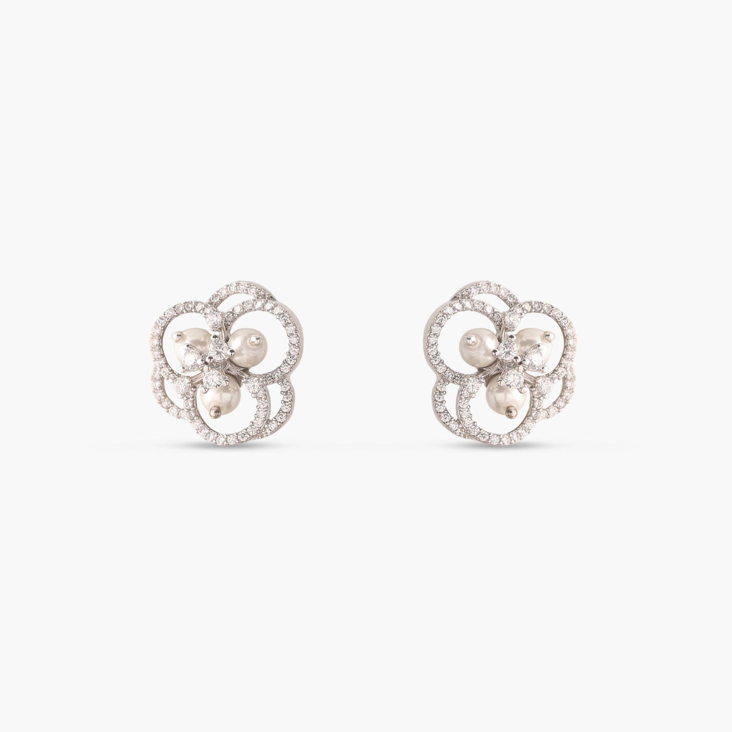 Classic Nakshatra CZ Stud Earrings