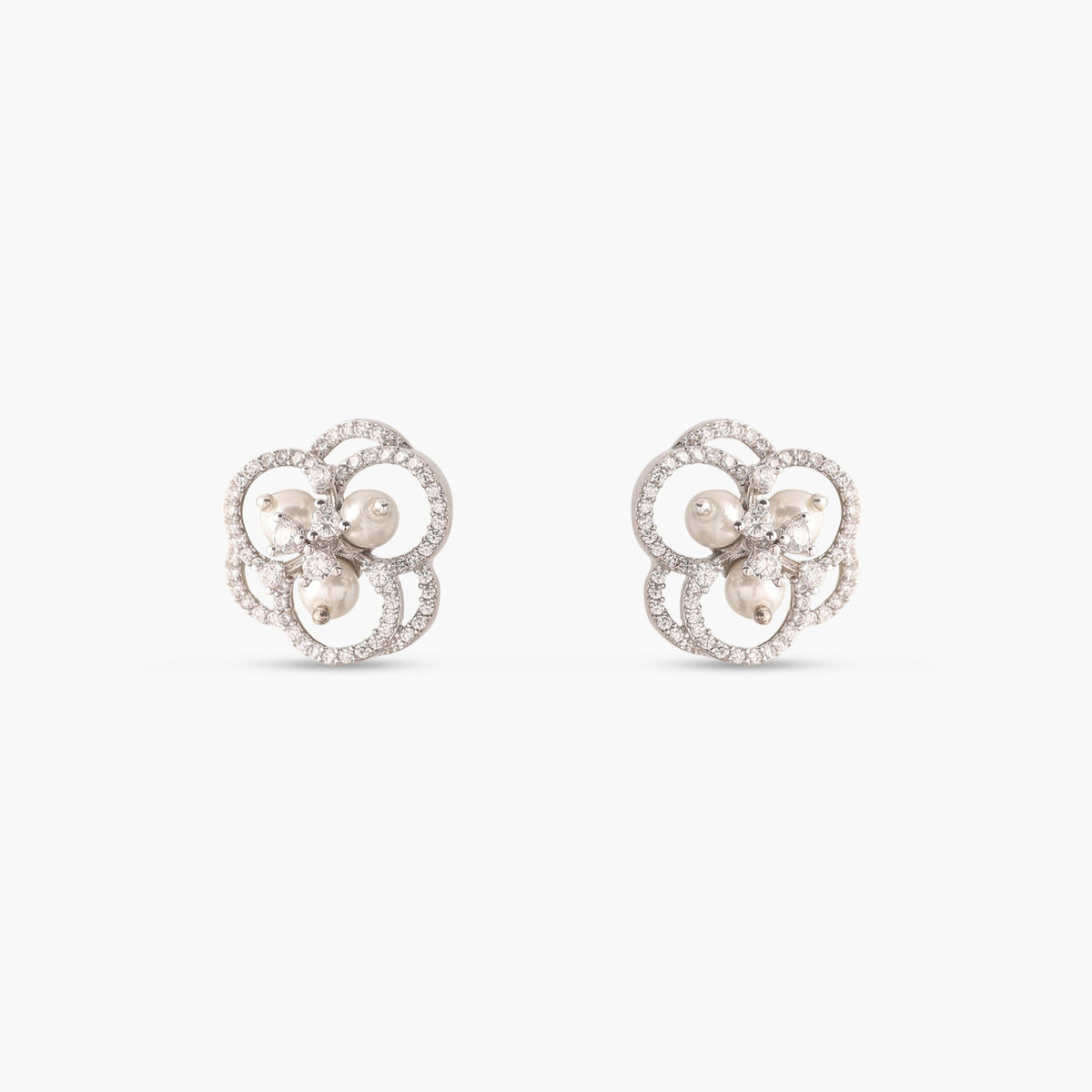 Classic Nakshatra CZ Stud Earrings