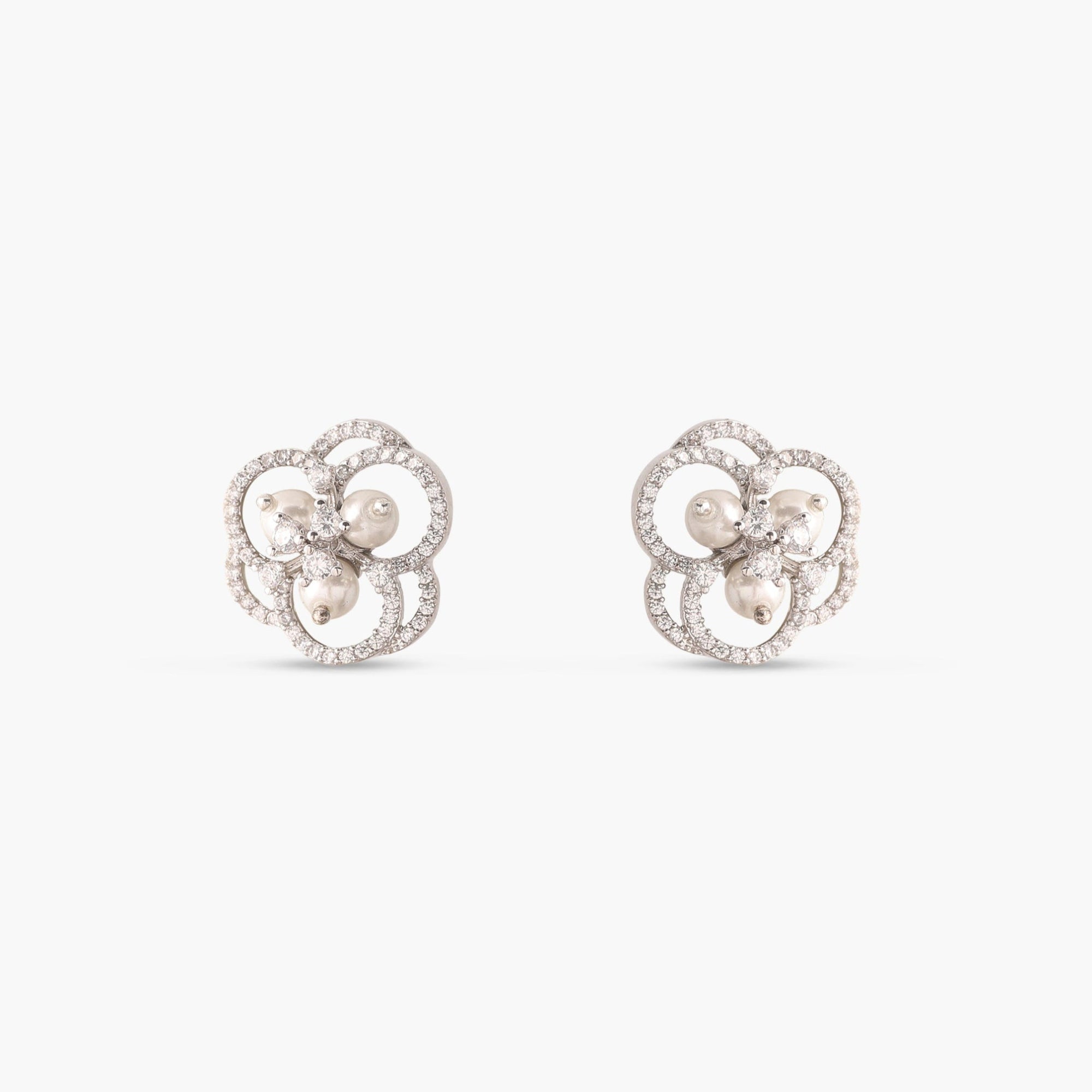 Classic Nakshatra CZ Stud Earrings