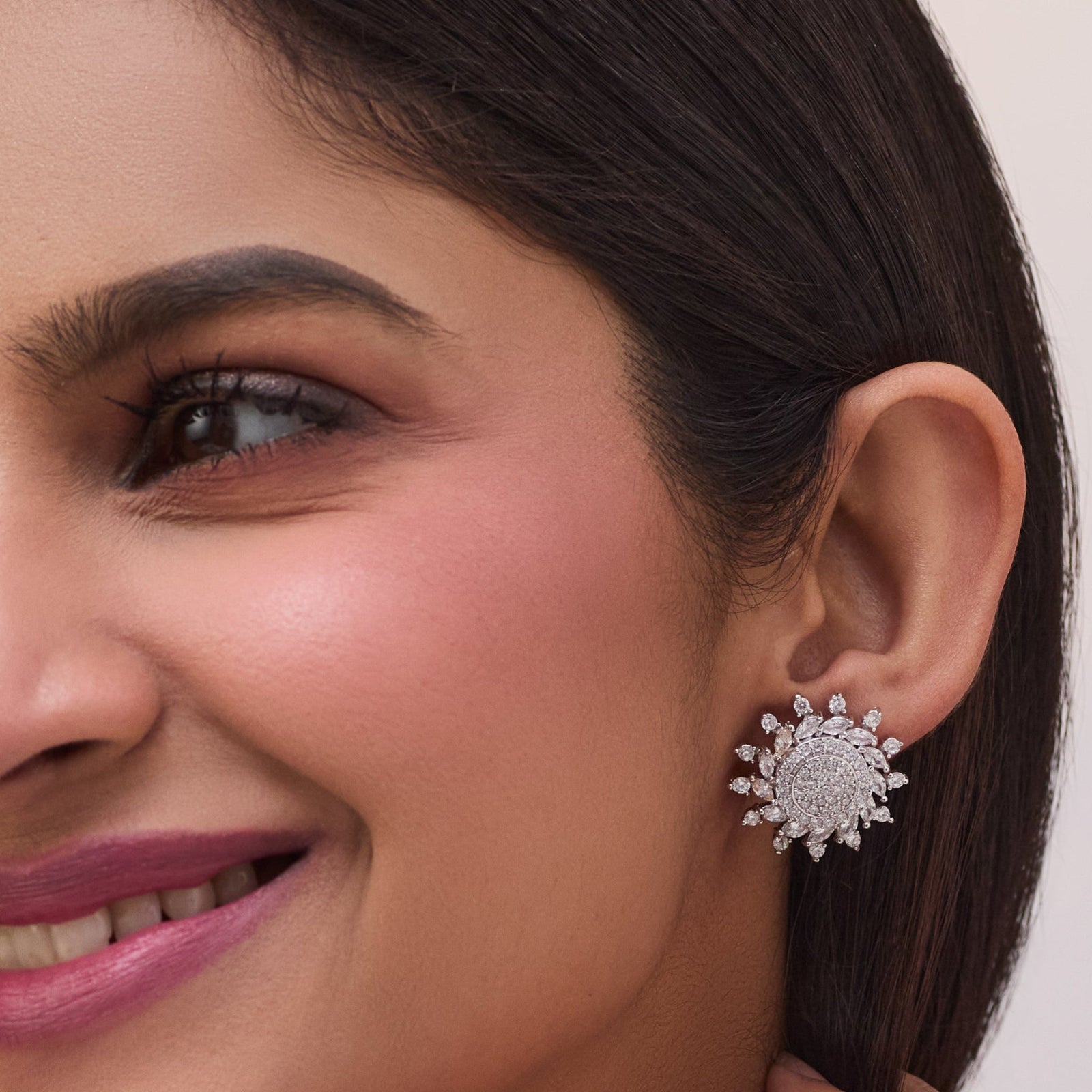 Radiance Nakshatra CZ Stud Earrings