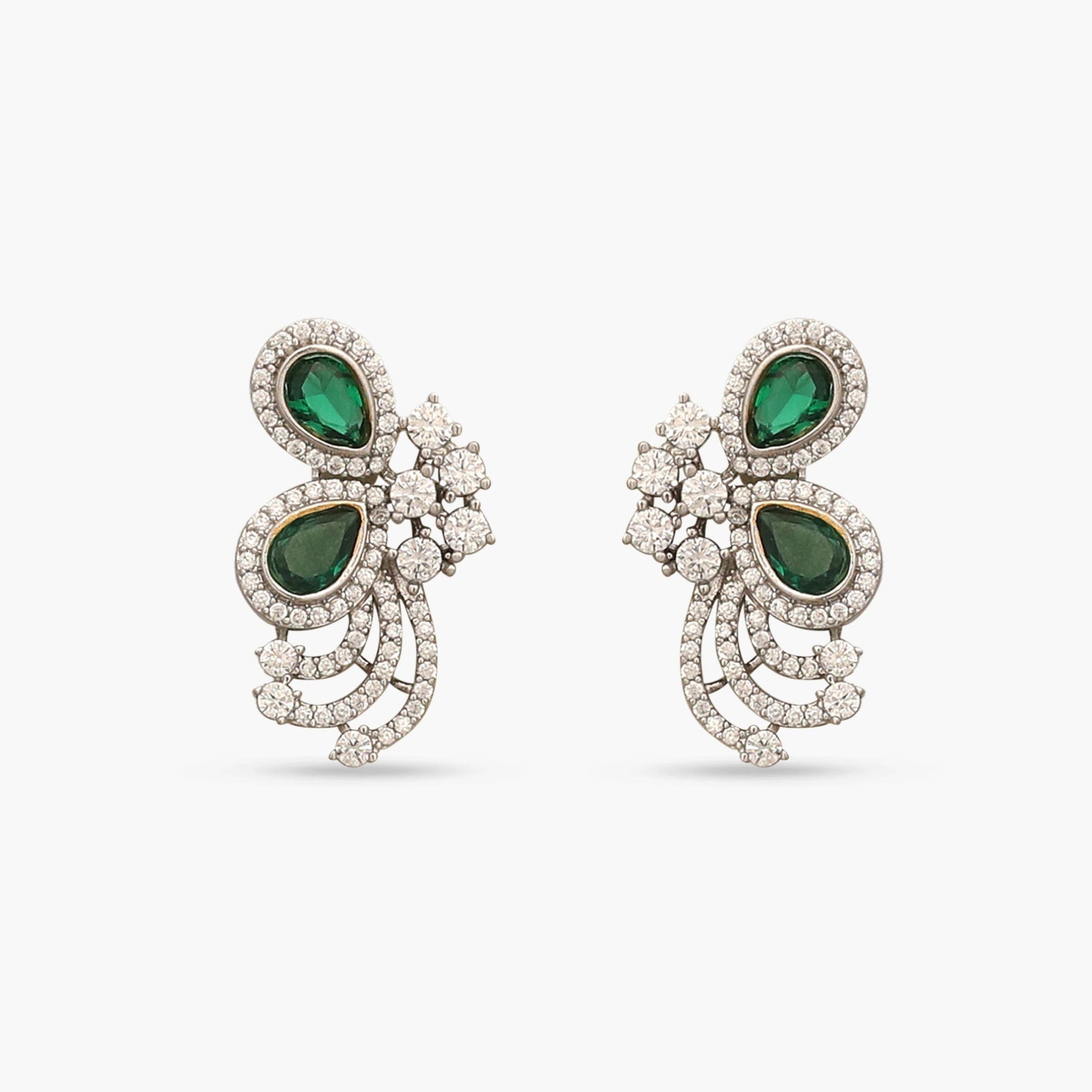 Cressida Green Nakshatra CZ Earrings