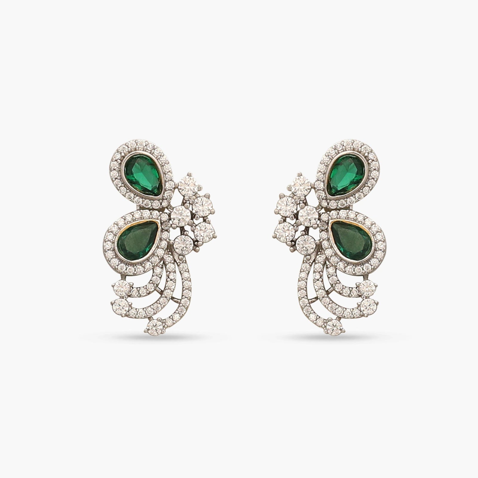 Cressida Green Nakshatra CZ Earrings