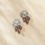 Shayara Nakshatra CZ Pink Stud Earrings
