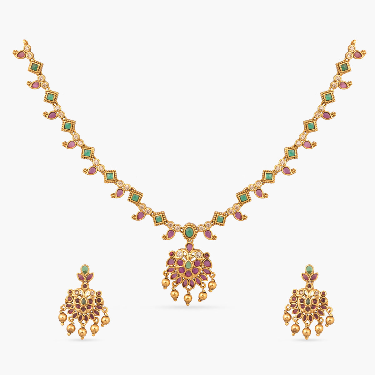 Dhirthi Antique Necklace Set