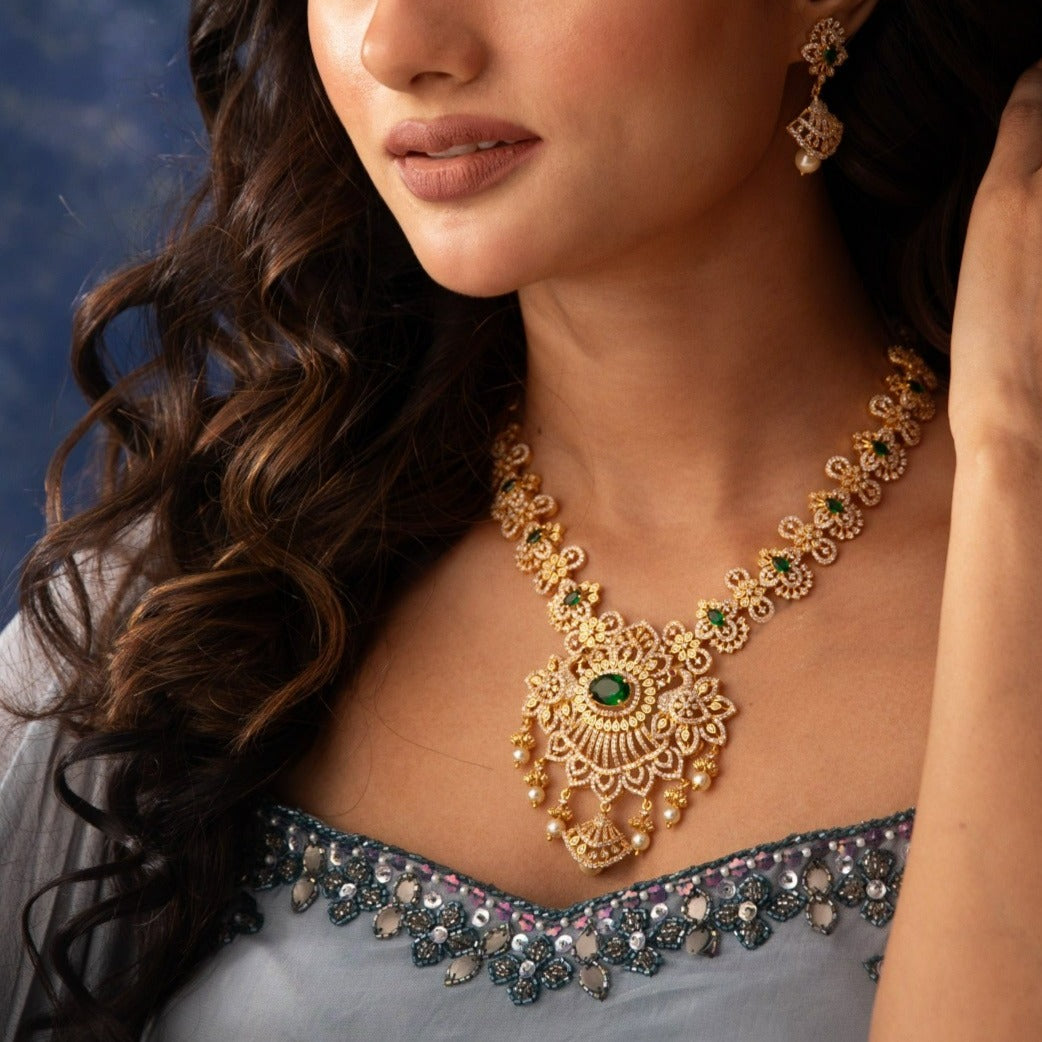 Varuna Nakshatra CZ Necklace Set