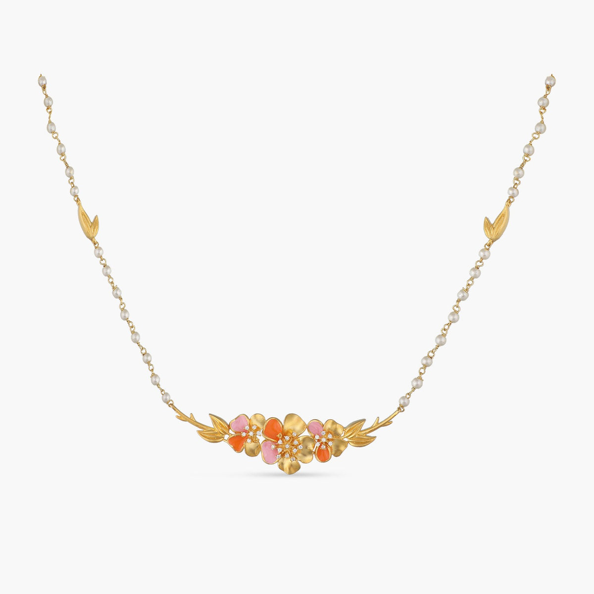 Jalaja Single Layer Floral Necklace