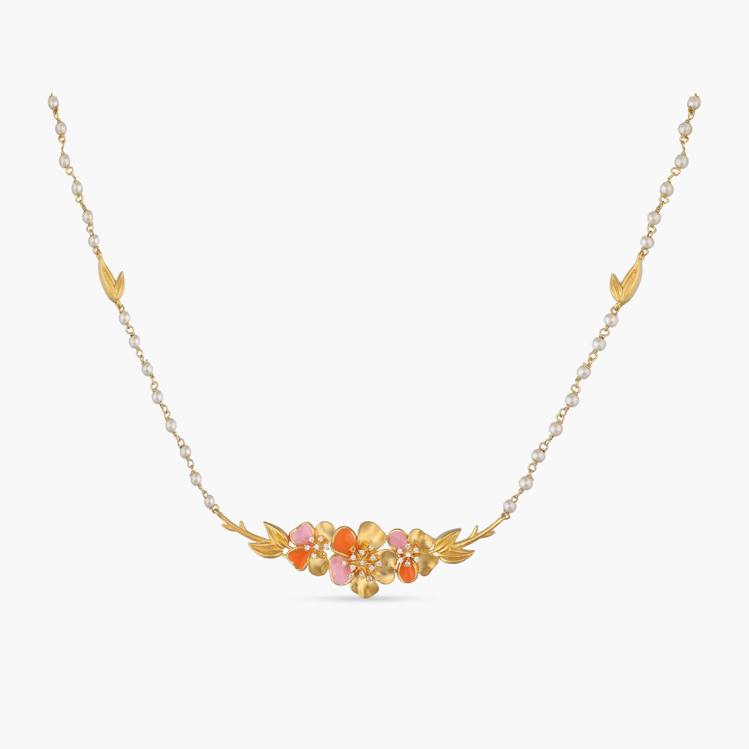 Jalaja Single Layer Floral Necklace
