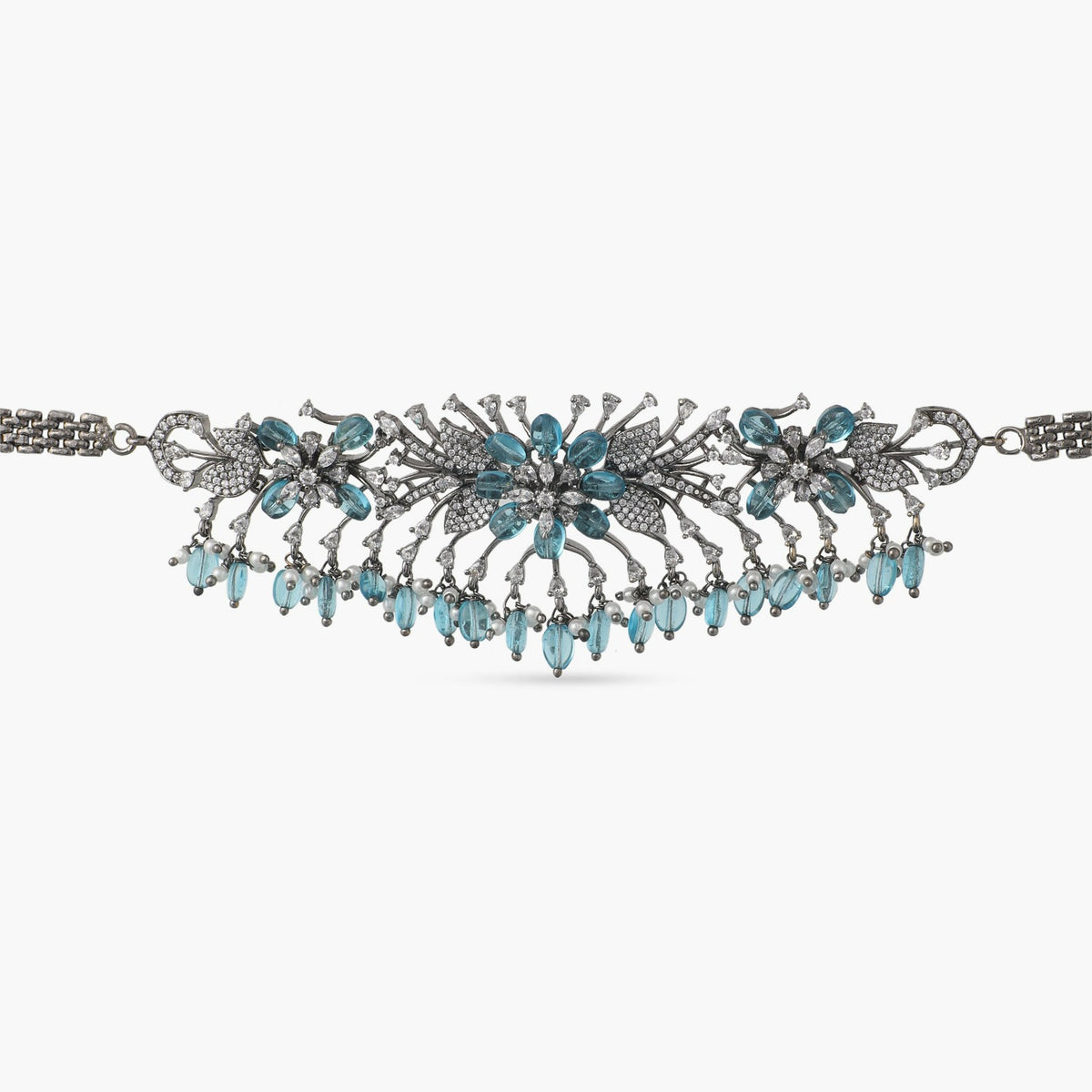 Floral Bloom CZ Choker