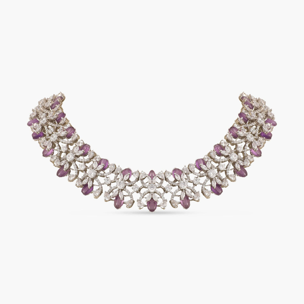 Floral Symphony CZ Necklace