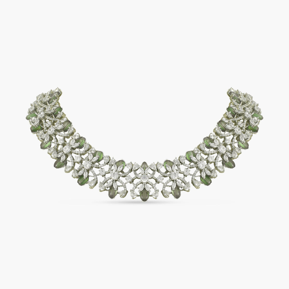 Floral Symphony CZ Necklace