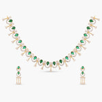 Amara Green CZ Necklace Set