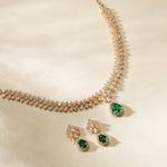 Rosemary CZ Green Necklace Set