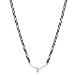 Blooming CZ White Red Black Beads Necklace