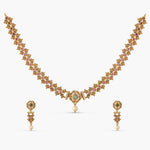 Shyla Kempu Red Green Antique Necklace Set
