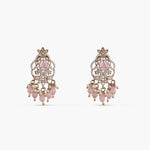 Zarina CZ Pink Drop Earrings