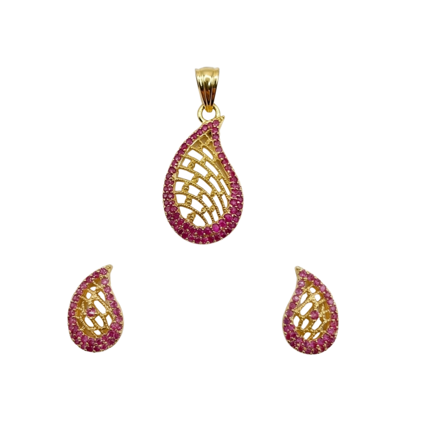 Sanie Delicate Nakshatra CZ Pendant Set