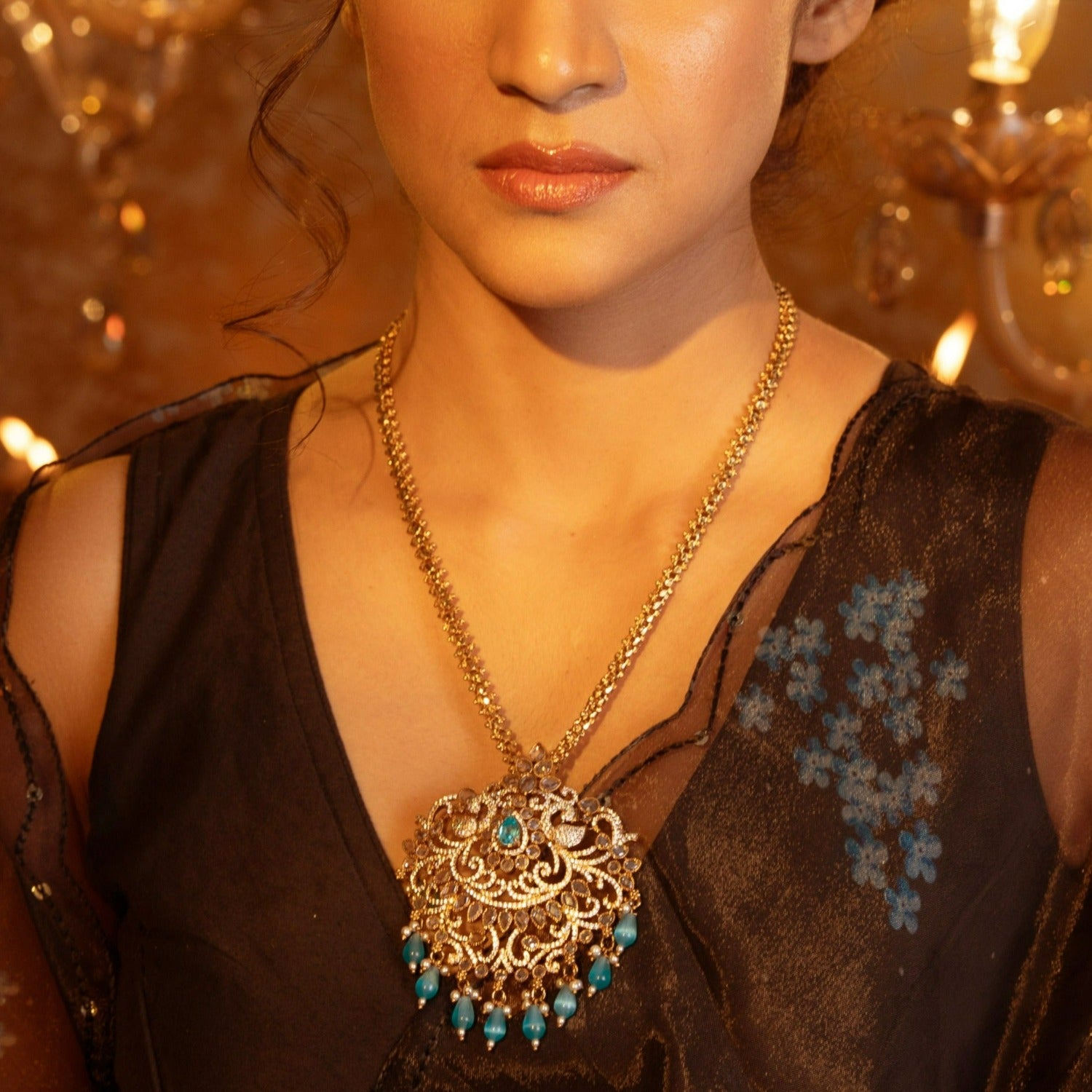 Sarah Nakshatra CZ Pendant