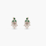 Plume Green Nakshatra CZ Pendant Set