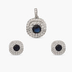 Asscher Nakshatra CZ Pendant Set